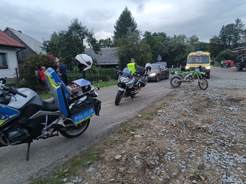 Pijany motocyklista nie zatrzymał się do kontroli.