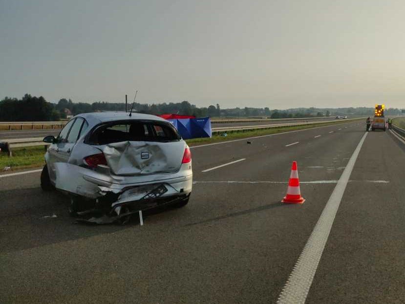 Starsza kobieta zginęła w tragicznym wypadku na autostradzie A4. Nie ma już utrudnień