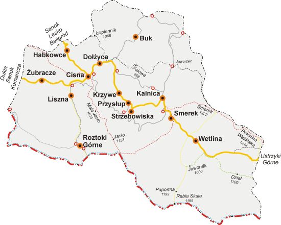 Gmina Cisna - kraina dzikich Bieszczad