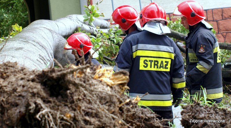 Podkarpacie zmaga się z nawałnicami: ponad 220 interwencji straży pożarnej do południa